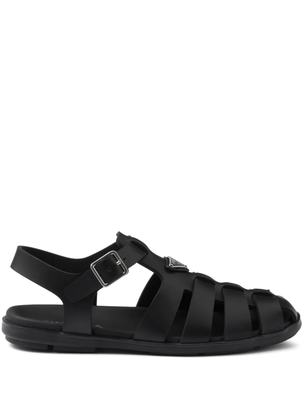 Prada triangle-logo sandals