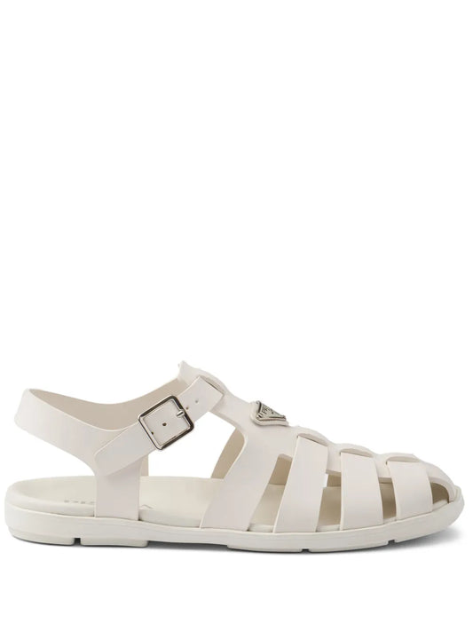 Prada logo-appliqué fisherman sandals