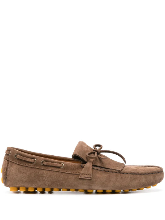 Doucal's suede boat shoes