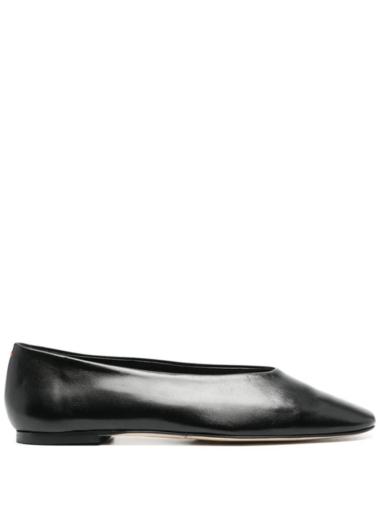 Aeyde Kirsten leather ballerina shoes