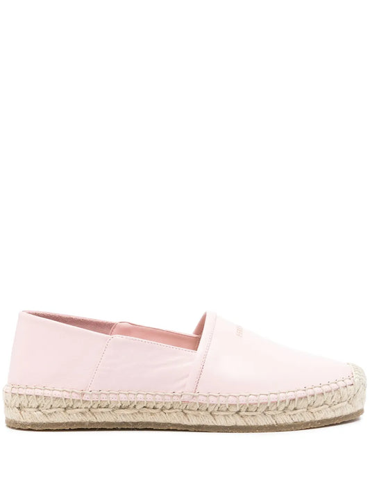 Ferragamo debossed-logo leather espadrilles