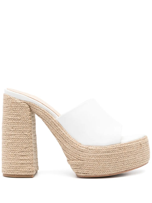 Paloma Barceló 125mm leather platform espadrilles