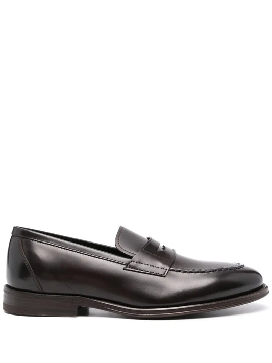 Henderson Baracco penny-slot leather loafers