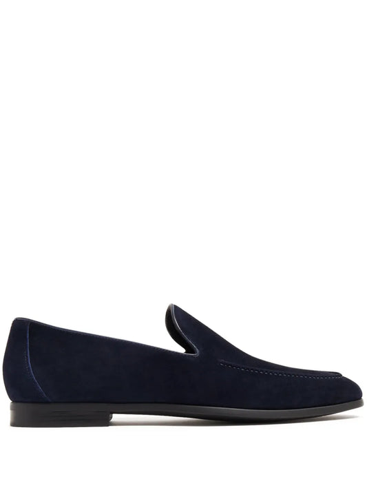 Magnanni almond-toe suede loafers 