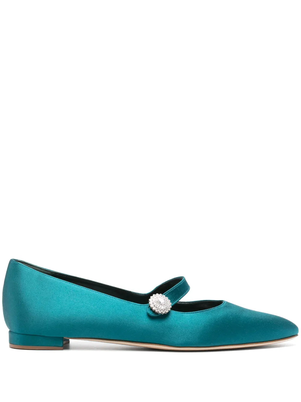 Manolo Blahnik satin ballet flats