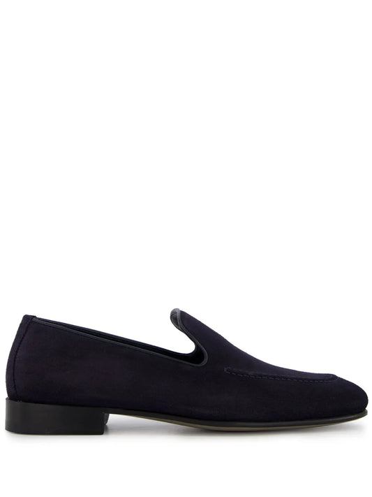 Manolo Blahnik Truro crosta suede loafers