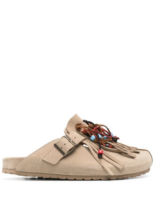 Scarosso Geo suede sandals
