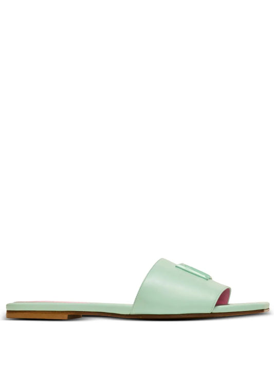 Balmain Dafne leather slides