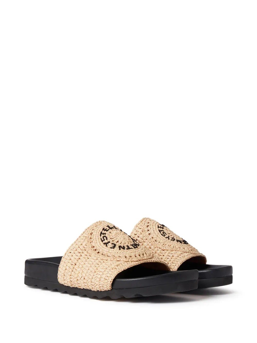 Stella McCartney Elyse raffia slides