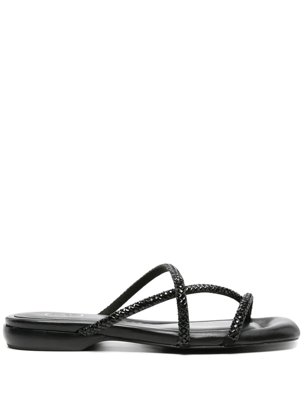 Ash Rubis crystal-embellished slides