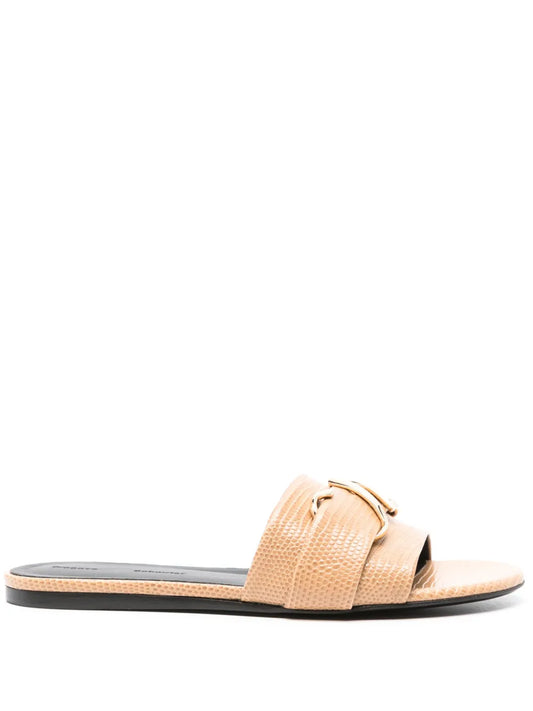 Proenza Schouler monogram leather slides