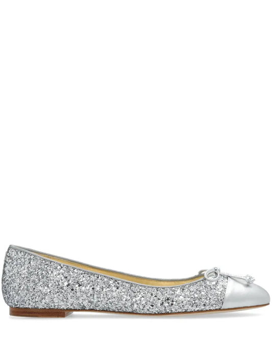 Sophia Webster Pirouette glittered ballerina shoes