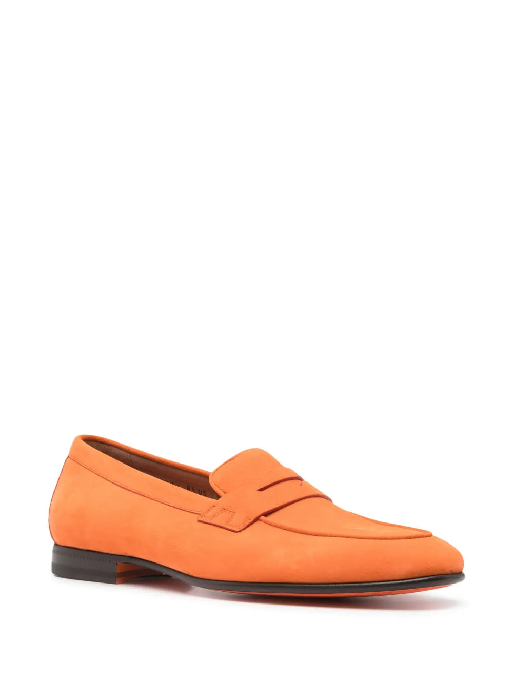 Santoni penny-slot suede loafers