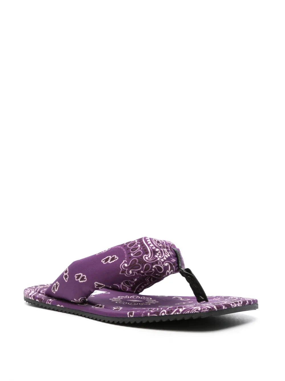 The Attico bandana-print flat slides