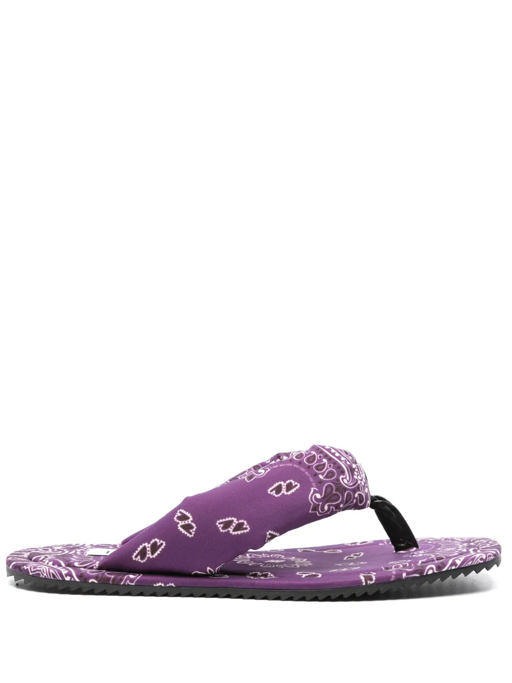 The Attico bandana-print flat slides