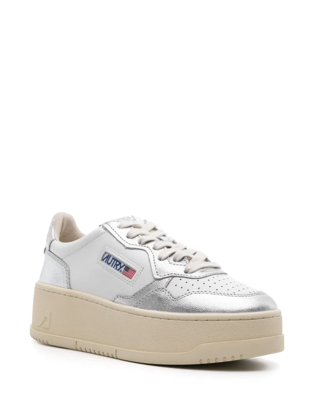 Autry Medalist platform leather sneakers