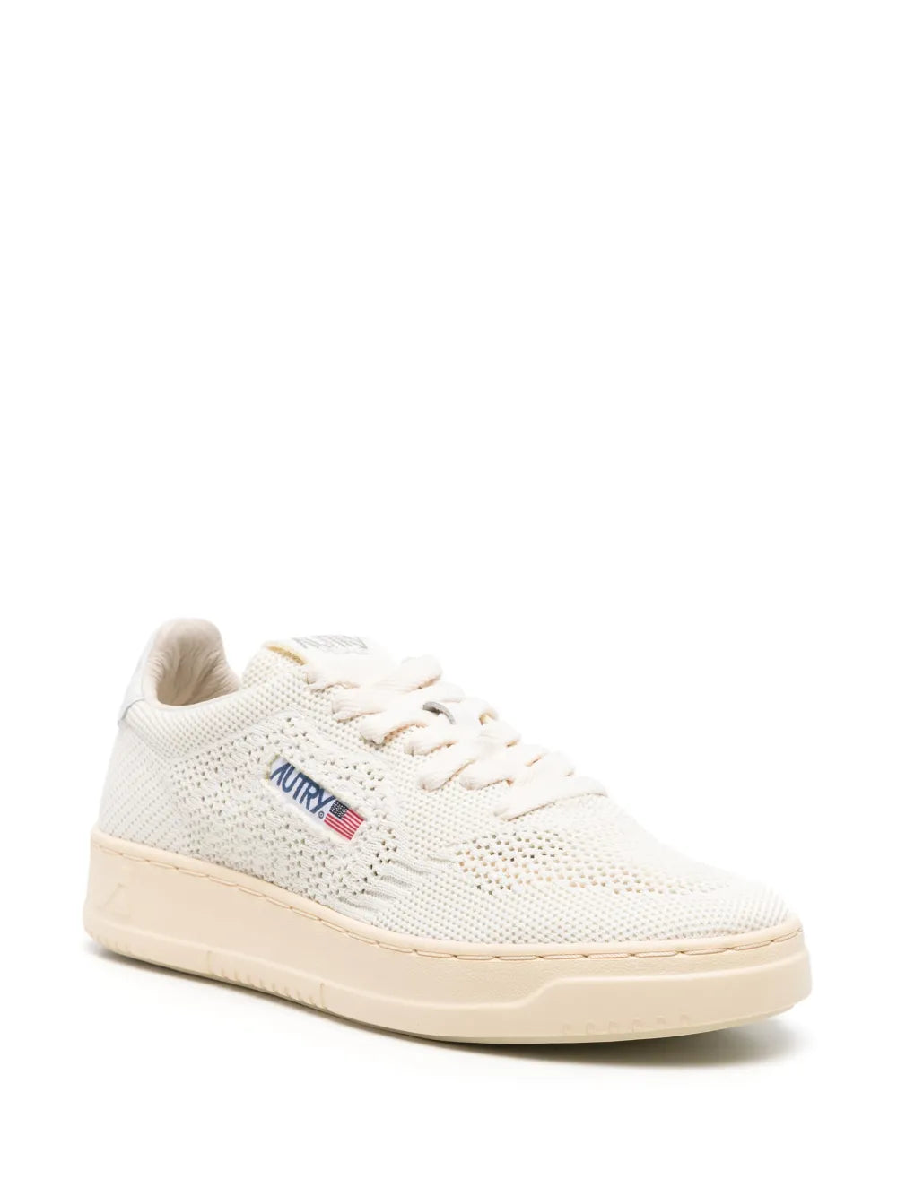 Autry logo-patch open-knit sneakers