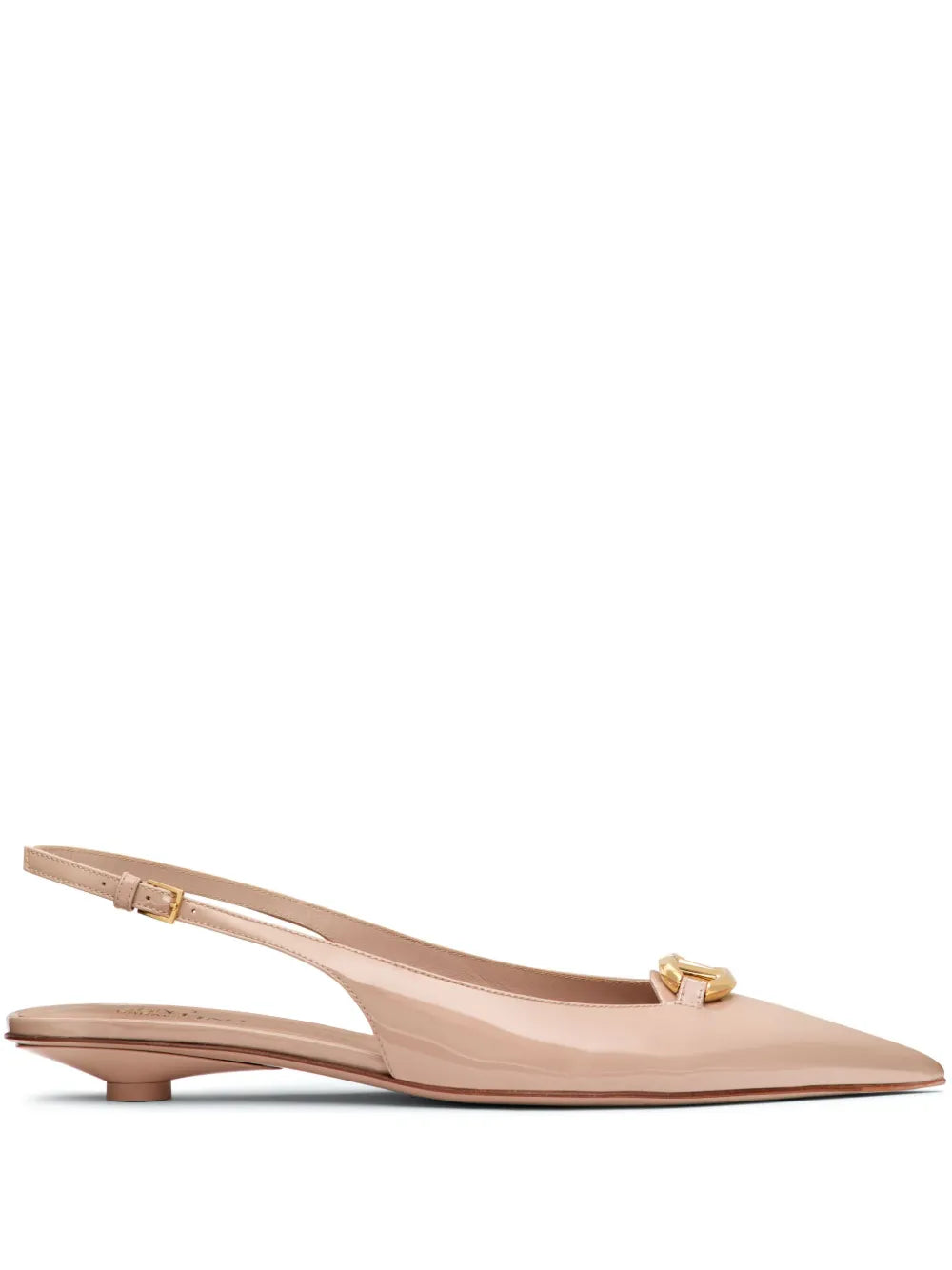Valentino Garavani VLogo Signature leather slingback ballerina shoes