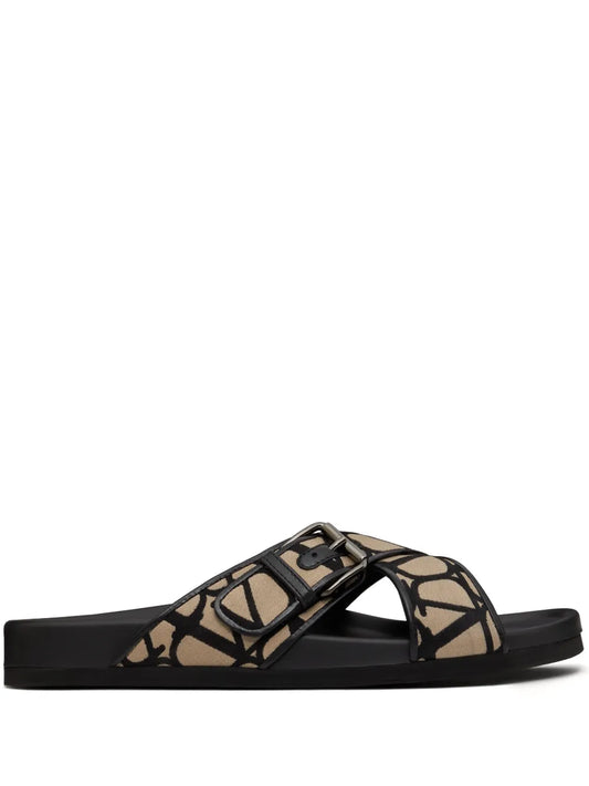 Valentino Garavani Toile Iconographe crossover sandals 