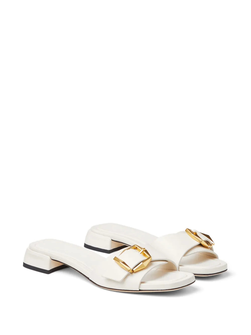 Jimmy Choo Hawke buckled leather slides