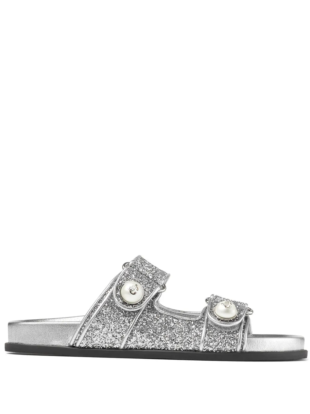 Jimmy Choo Fayence glitter leather sandals
