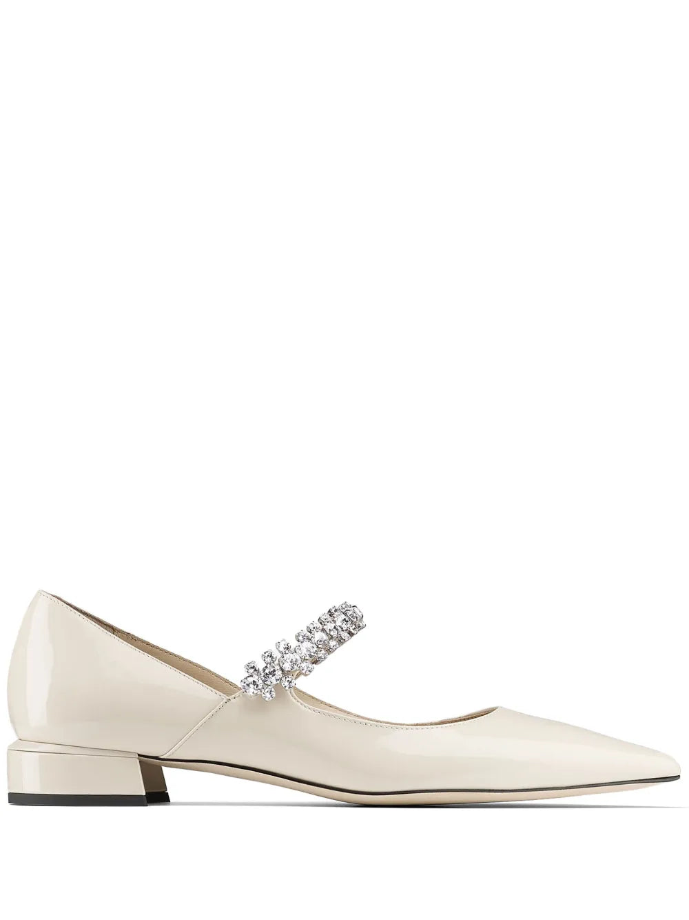 Jimmy Choo Bing crystal-strap ballerina shoes