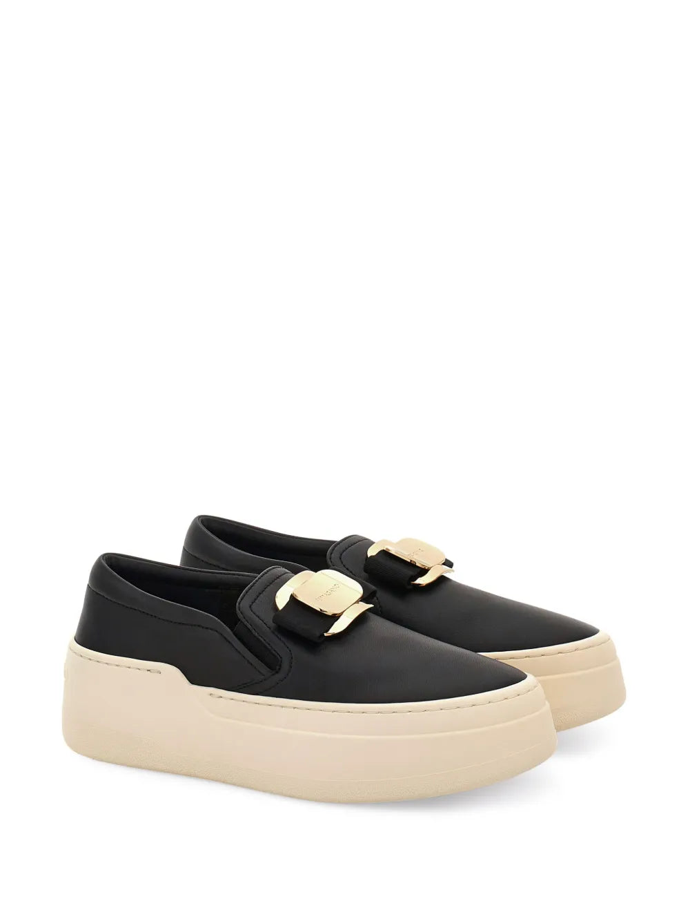 Ferragamo New Vara plate slip-on sneakers