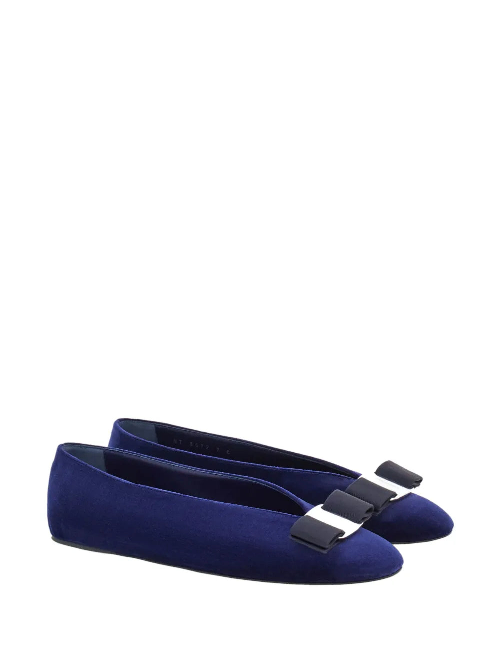 Ferragamo Vara velvet ballerina shoes