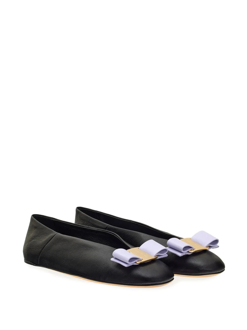 Ferragamo Vara leather ballerina shoes