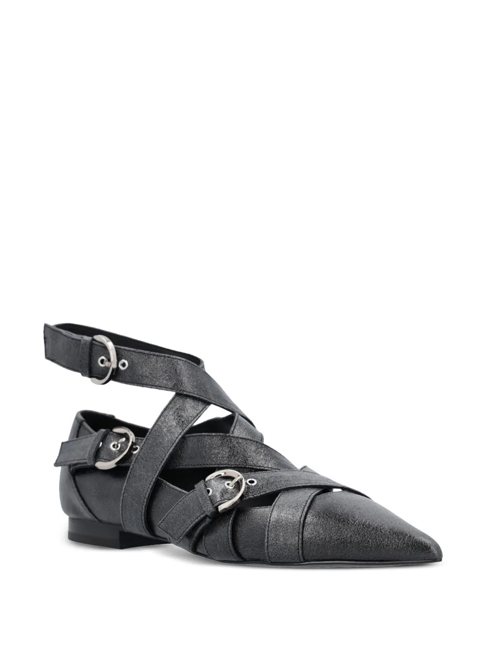 PINKO Gianira leather ballerina shoes 