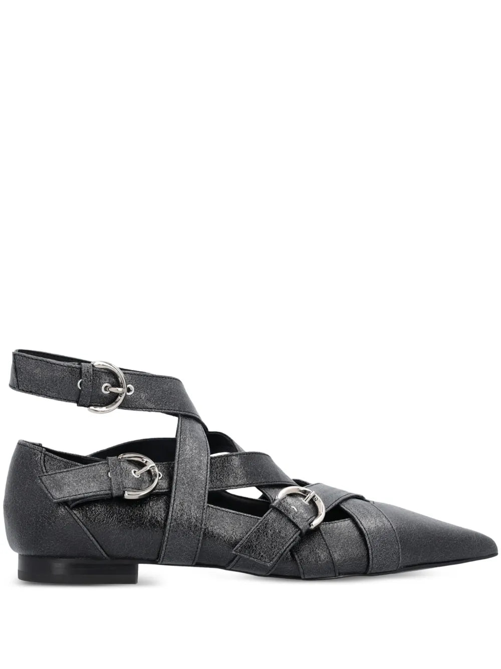 PINKO Gianira leather ballerina shoes 