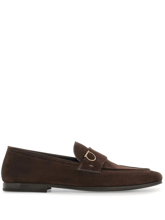 Ferragamo Gancini-charm leather mocassin loafers