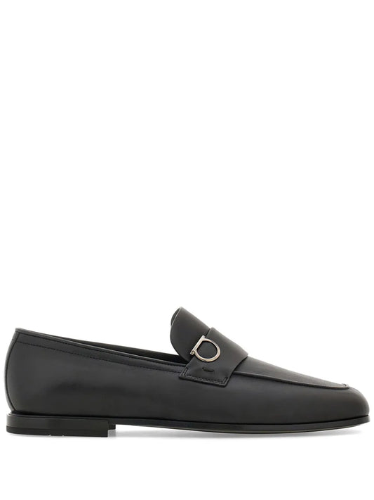 Ferragamo Gancini leather loafers