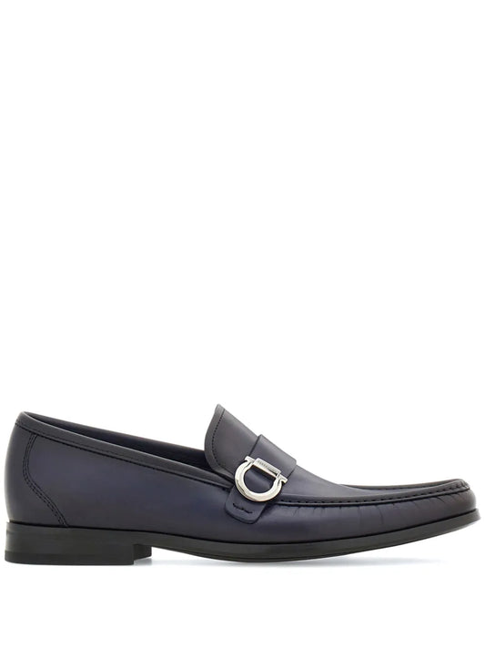 Ferragamo Gancini leather loafers