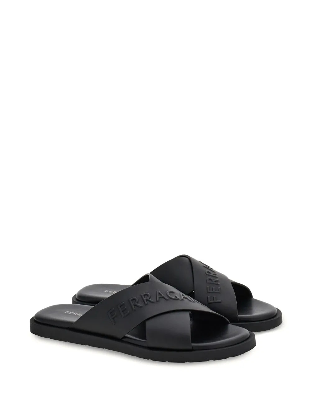 Ferragamo crossover-strap leather sandals