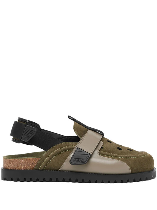 Versace suede mules