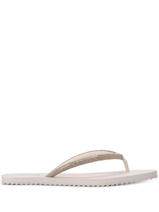Michael Kors Jinx crystal-embellished flip-flops