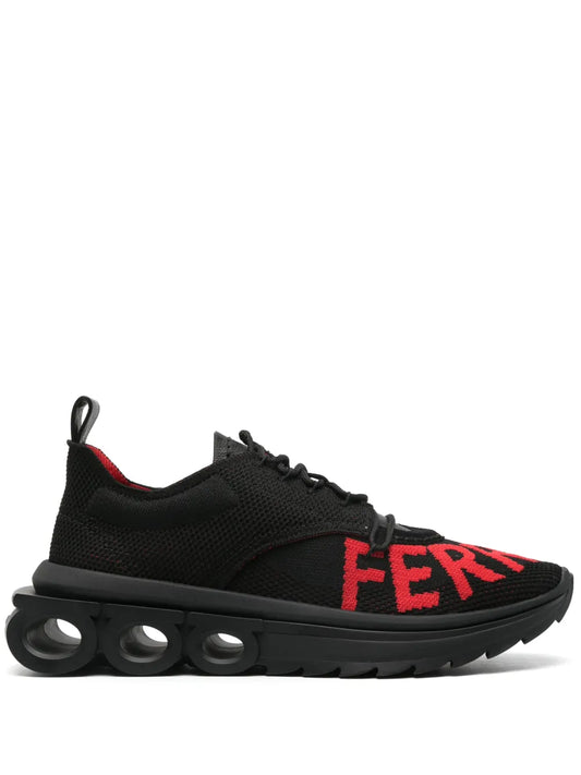 Ferragamo knitted running sneakers