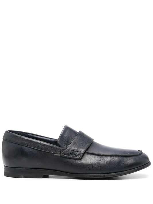 Moma pebbled-leather loafers
