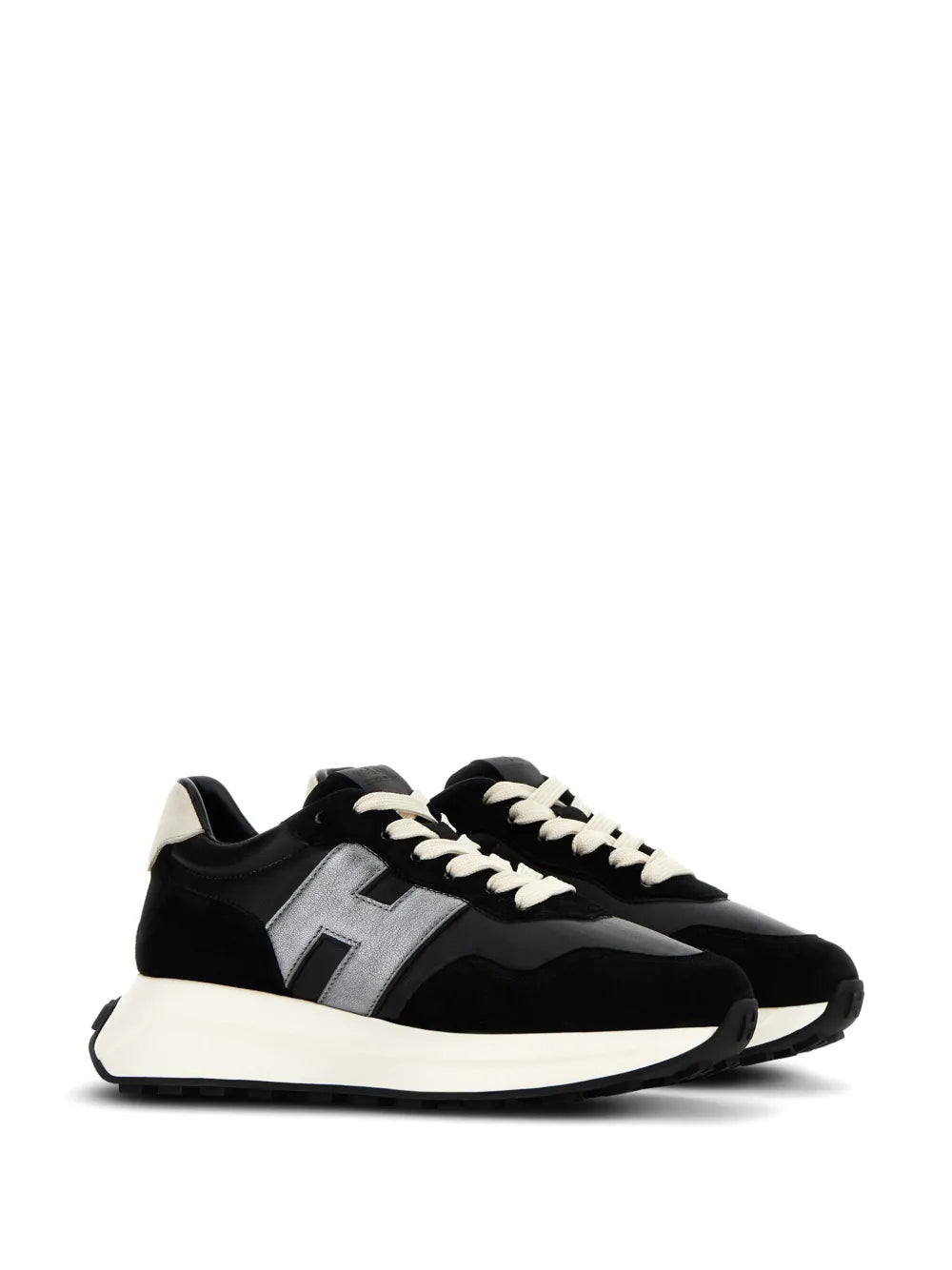 Hogan logo-patch low-top sneakers
