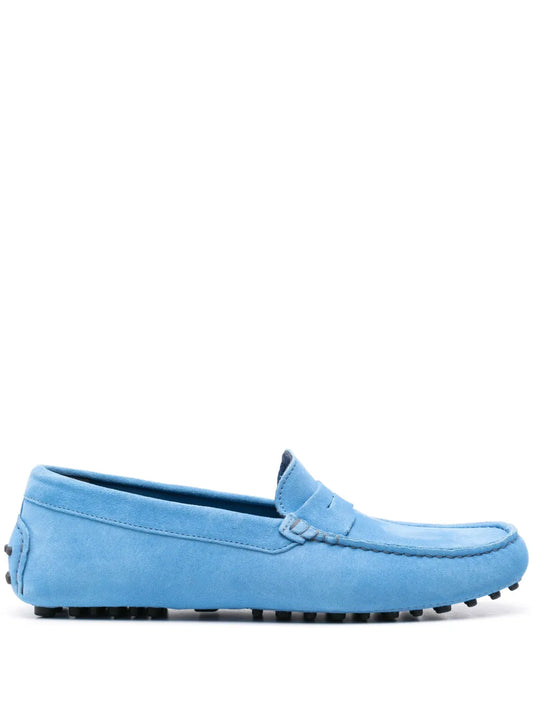 Scarosso Michael suede penny loafers