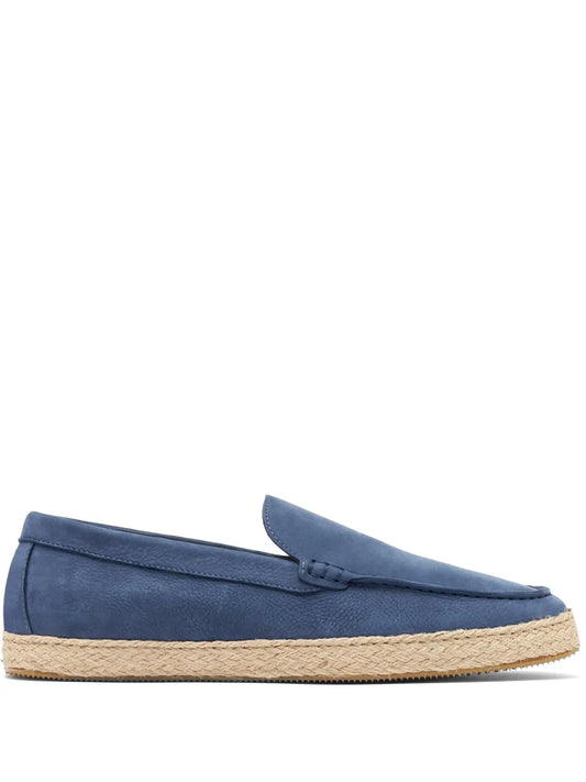 Scarosso Lino almond-toe leather espadrilles 