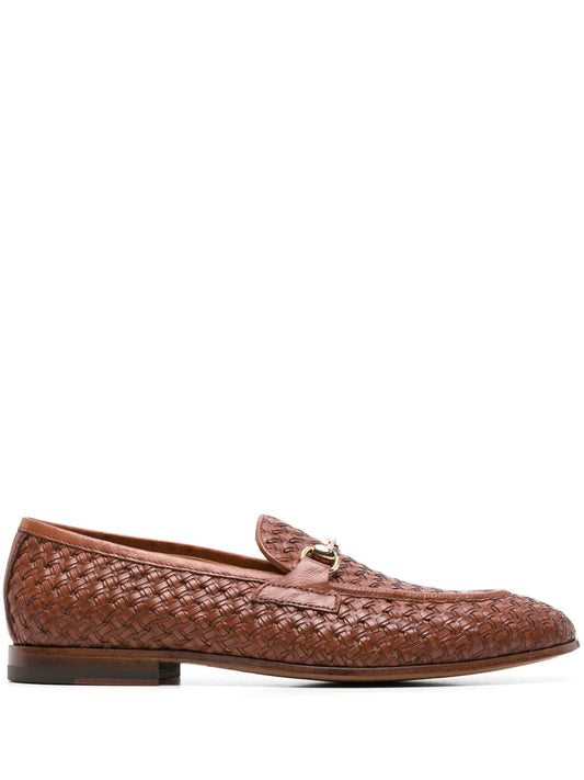 Scarosso Alessandro woven leather loafers