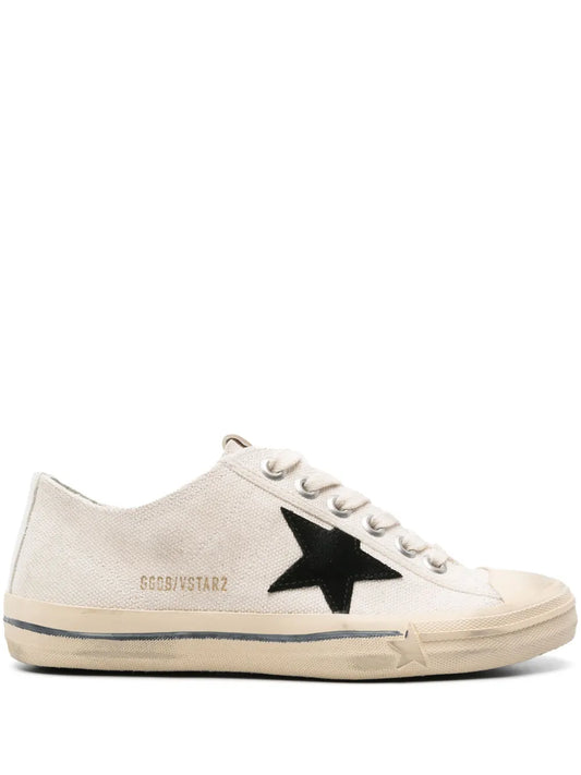 Golden Goose Star-patch canvas sneakers