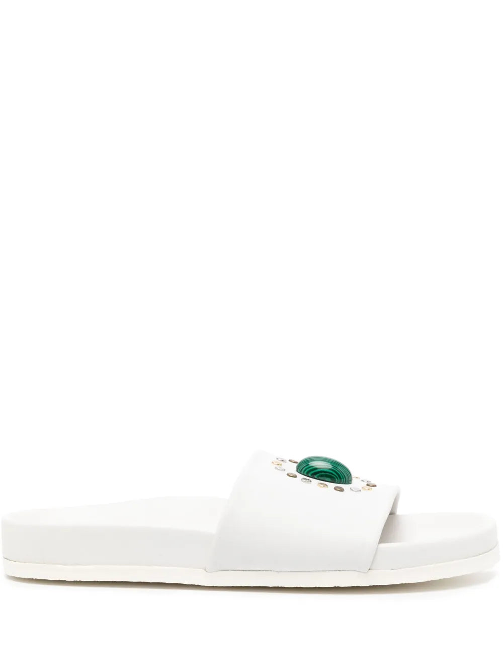 Madison.Maison Athena White Open Toe Sandal