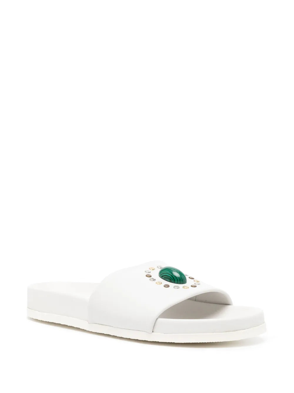 Madison.Maison Athena White Open Toe Sandal