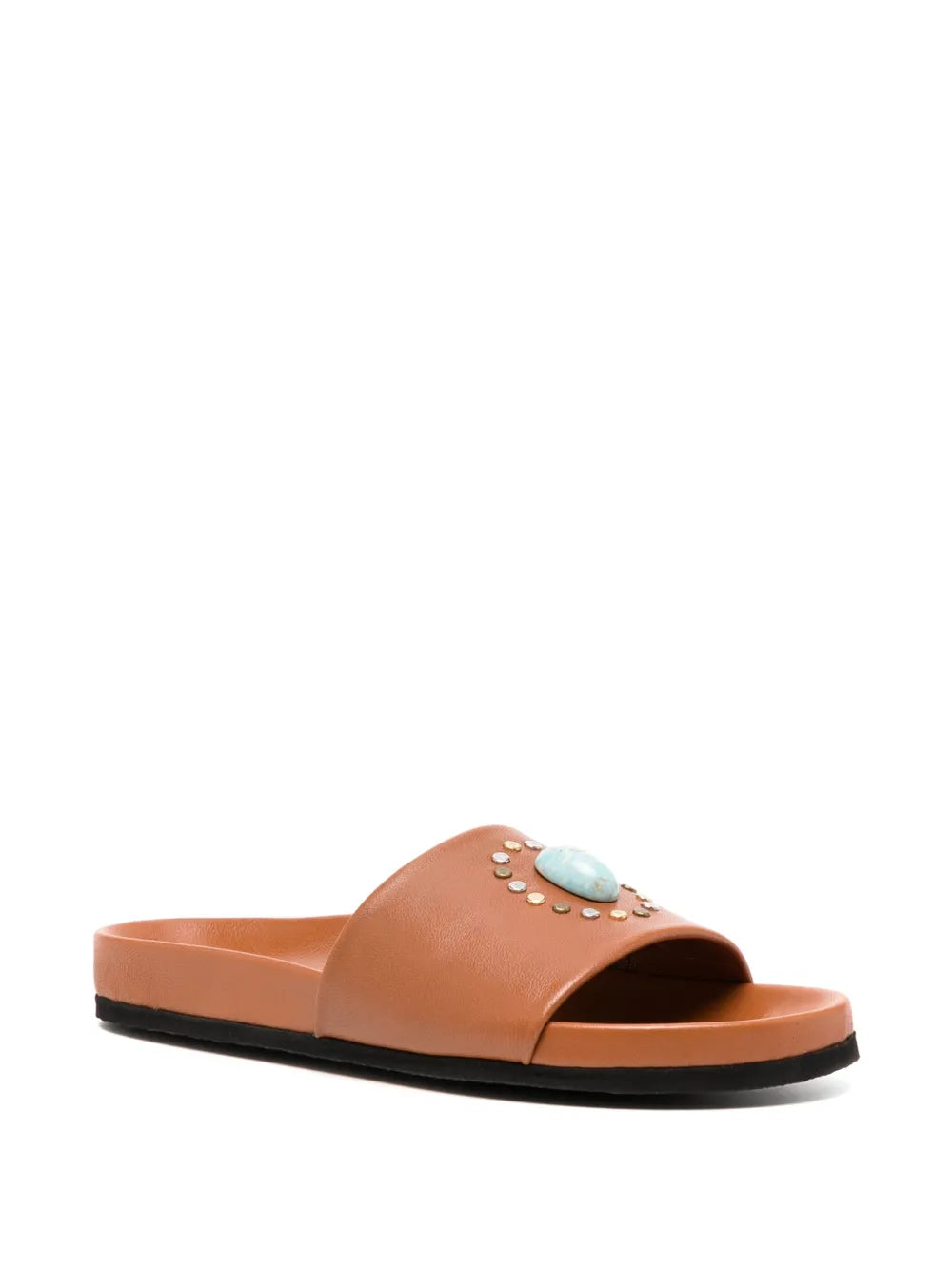 Madison.Maison Athena Cognac Open Toe Sandal