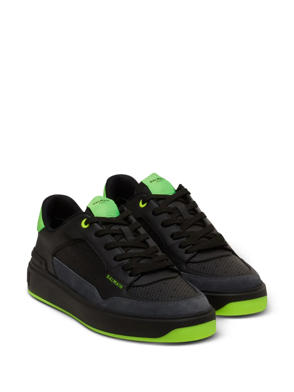 Balmain B-Court two-tone sneakers
