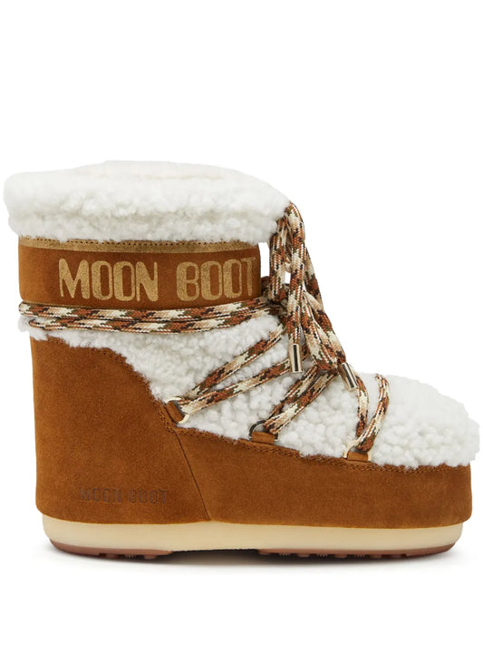 Moon Boot shearling lace-up boots