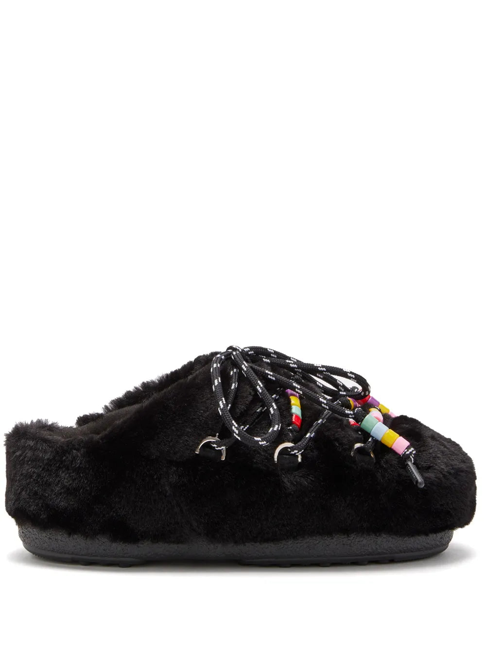 Moon Boot bead detailing slippers